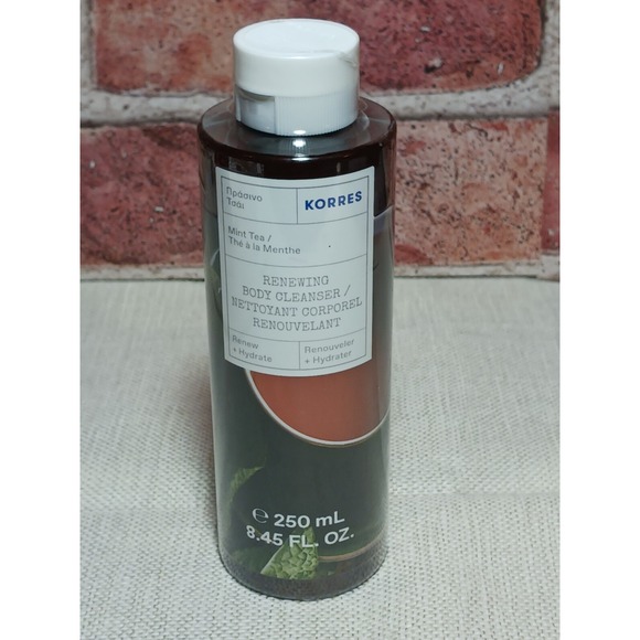 NEW Korres Renewing Cleanser Body Wash Mint Tea 8.45 oz Sealed Renew & Hydrate - Picture 1 of 2